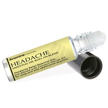 Headache Relief Essential Oil Roll On, Pre-Diluted 10ml (1/3 fl oz) - £7.77 GBP