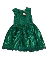 Halabaloo Emerald Green Sparkly Girls Multi-Layer Party Dress NWT Sz 10 - £67.03 GBP