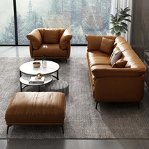 Italian-style modern light luxury high-end size Huxing Leather Sofa Set Furnitur - £2,389.35 GBP