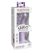 Dillio Platinum 5&quot; Curious Five Silicone Dildo Purple - £24.59 GBP