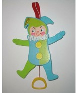 Fisher Price 1969 Jolly Jumping Jack Pull Crib Toy #145 - $9.99