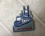 Vintage Cincinnati Paddle Boat Refrigerator Board Magnet - $21.49