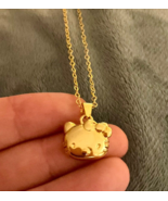 Hello Kitty Necklace 925 Gold Hello Kitty Pendant - $115.41 CAD
