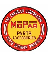 Mopar Parts and Accessories Chrysler Corp Round Retro Vintage Tin Retro ... - £11.79 GBP