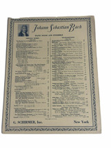 Johann Sebastian Bach gavotte in b minor sheet music Piano Transcriptions 1912 - £10.60 GBP