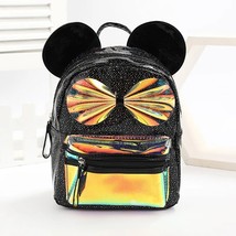 Fashion Children Sequins Laser Backpa Leather Small School Bags for Girls Backpa - £151.74 GBP