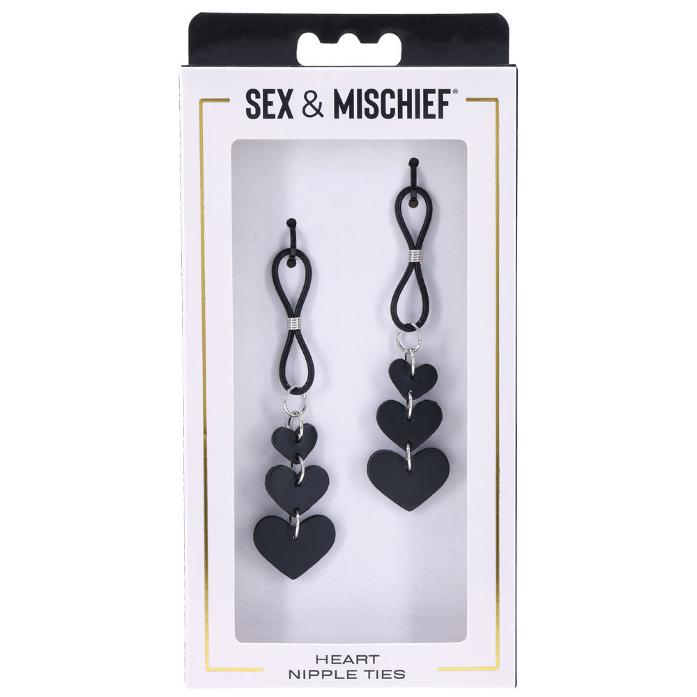 S&M Heart Nipple Ties - $16.50