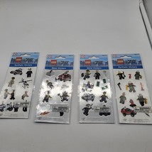 Lego Peel And Stick Lego City Fire Metal Police Synthetic Stickers Set Of 4 - £9.58 GBP