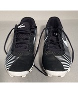 Nike Fast Flex Women Size 9.5 Softball Cleat A07920-001 Black White Hype... - $29.03