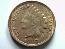 1907 Indian Cent Penny Gem Uncirculated RED/BROWN Gem Unc. Rb Nice Original Coin - $155.00
