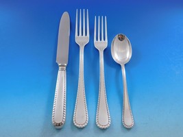 Feather Edge by Buccellati Italy Sterling Silver Flatware Service Set 28 pieces - £3,952.85 GBP