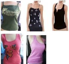 Ladies Tank Tops, String Tanks &amp; Button Down Tanks (Wholesale Lot of 10 Pieces) - £30.15 GBP