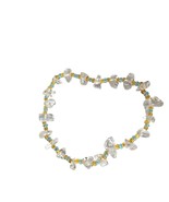 Boho Chic Gemstone Bracelet Irregular Clear Stones Colorful Beads Jewelry - €13,64 EUR