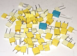 66pcs NOS BOX CAPACITORS / BOX CAPACITOR LOT OF 66PCS         NOS - $28.04