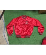 Vintage Retro mens Satin jacket UNLV REBELS size L Large RED retro old s... - $208.09 CAD
