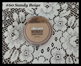 MAYBELLINE Dream Wonder Pressed Face Powder 60 SANDY BEIGE New Sealed - $12.95
