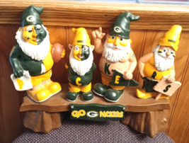 Greenbay Packers NFL 4 Gnome Bench Forever Collectibles - $88.10