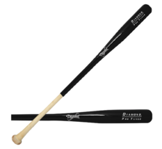 Diamond Sports | FUNGO 35&quot; | Black Baseball Softball Pro Grade Wood Bat - $84.99