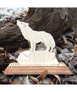 Wooden Wolf Decoration - $36.83 CAD