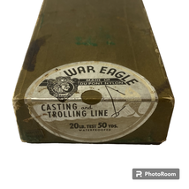 War Eagle Casting and Trolling Line Empty Box DuPont Nylon 20 lb 50 yds Vintage - £5.42 GBP