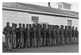 African American Black Civil War Union Soldiers Regiment 1864 4X6 Photo - £6.36 GBP