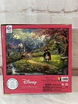 Thomas Kinkade Disney&#39;s Mulan Blossoms Love Used Complete Jigsaw Puzzle - £11.98 GBP