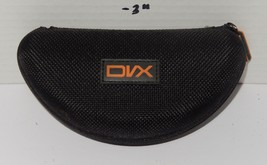 DVX Black Orange Sunglasses Eyeglasses Case Zippered Hard Clamshell - $14.80