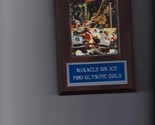 MIRACLE ON ICE PLAQUE HOCKEY USA 1980 OLYMPIC GOLD MEDAL US  - £3.90 GBP