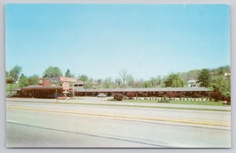 Sho-Wi Motel Zanesville Ohio Modern Rooms Restaurant Fountain Service Postcard - $14.45