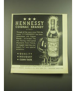 1945 Hennessy Cognac Advertisement - $18.49