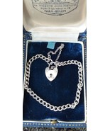 Antique Vintage 1940-s Silver 925 Bracelet 7 inch plus Extension with Pa... - $148.05 CAD