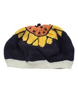 Gymboree Baby Beanie Beret Hat Sunflower Fields Sweater Knit 0-6 M Cotto... - $24.75
