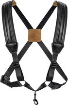 POGOLAB Saxophone Harness, Double Shoulder Adjustable Sax Strap with Soft Leathe - £29.23 GBP