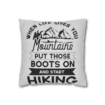 Personalized Hiking Motivational Throw Pillow Case No Pillow Insert Inspirationa - £15.64 GBP+