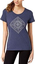 Columbia Womens Diamond Graphic Tops Size X-Small Color Nocturnal Heather - £24.53 GBP