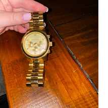 Michael Kors Gold Colored Stainless Steel Watch Model 8077 - £37.36 GBP