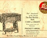 Advertising Packett Brothers Sewing Machine Birthday Hagerstown MD DB Po... - £33.27 GBP