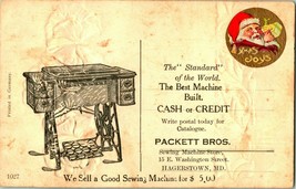 Advertising Packett Brothers Sewing Machine Birthday Hagerstown MD DB Postcard - £33.09 GBP