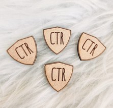 Laser Engraved Wooden CTR Shield Token - Missionary Gift - $1.00