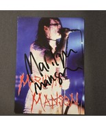 Marilyn Manson signed Postcard Blue, Original, Vintage, Great Gifts - €42,81 EUR