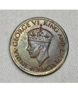 1945 1 Cent Ceylon (Sri Lanka) KM#111a Coin w/ Toning AG360 - £12.31 GBP