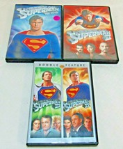 Superman The Movie Superman 2 &amp; 3 Superman The Quest For Peace 4 DVD Dis... - $29.99
