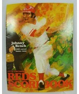 Cincinnati Reds Scorebook 1978 Johnny Bench 300 Career Home Runs - $221.46 MXN
