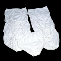 9 Pack Pairs Fruit of the Loom Cotton Briefs WHITE Women&#39;s Sz 9 New Out of Pack - £10.24 GBP