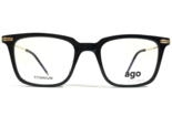 AGOstino AGO1005 C1 Gafas Monturas Oro y Negro Cuadrado Completo Borde 4... - $65.09