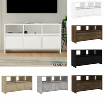 Modern Wooden Rectangular TV Tele Stand Unit Cabinet With 3 Drawers Storage Wood - £63.00 GBP+