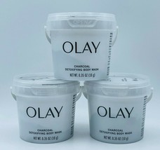 3 x Olay Charcoal Detoxifying Body Mask For Women 0.35 oz Each Sealed Fr... - $9.99