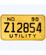 1990 United States North Dakota Utility Special License Plate Z12854 - £14.94 GBP