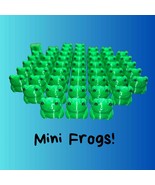 Mini Green Frog Figurine: 3D Printed Desk Decor, Terrarium Charm - $73.47 MXN