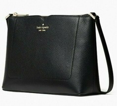 NWB Kate Spade Harlow Crossbody Black Pebbled Leather WKR00058 $279 Gift Bag Y - £88.43 GBP